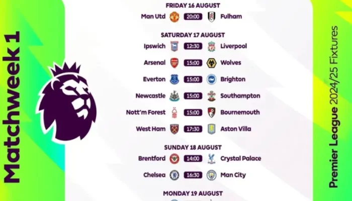 Jadwal Premier League 2024/2025 Rilis: Dimulai 17 Agustus, MU vs Fulham jadi Pembuka, Ada Big Match Chelsea vs Man City