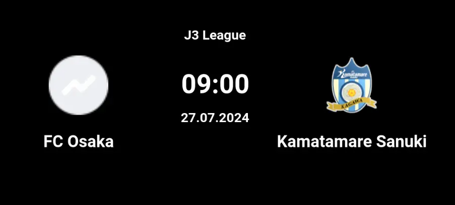 FC Osaka vs Kamatamare Sanuki