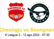 Prediksi Skor Cheongju vs Seongnam: K League 2 2023/2024